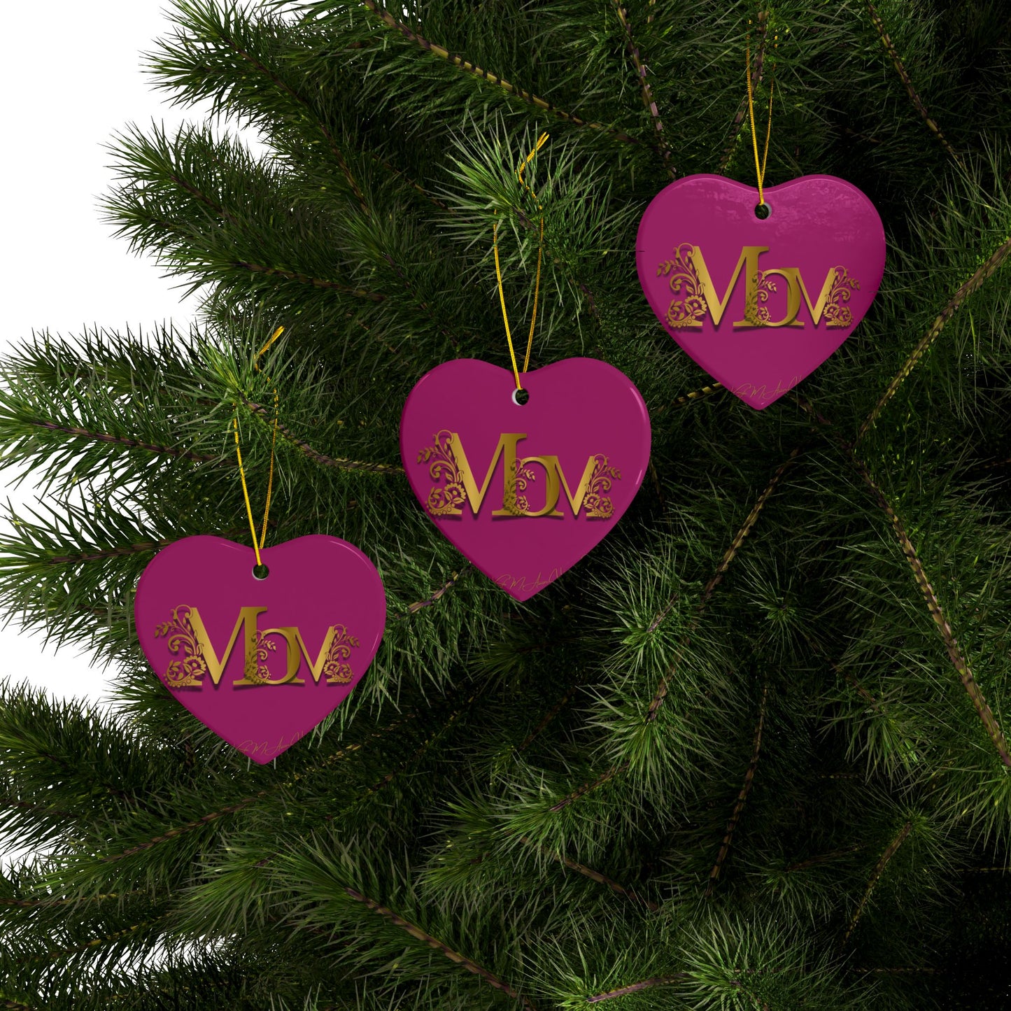Mom Ceramic Ornaments, 2-Side Print, (1pc, 3pcs, 5pcs, 10pcs)