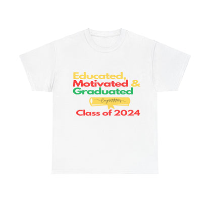 Educated Graduated Unisex Heavy Cotton Tee