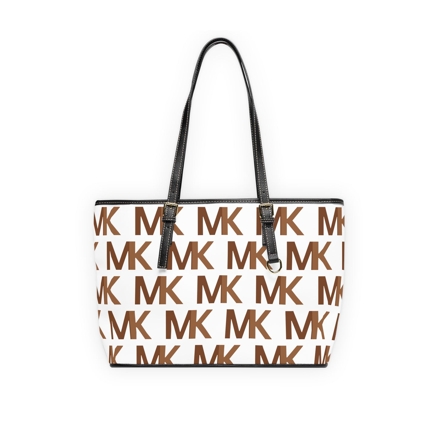 MK Leather Shoulder Bag Brown Love