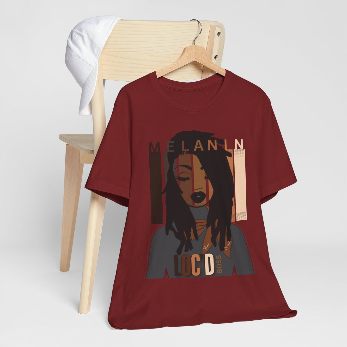 Melanin Loc'd Jersey Short Sleeve Tee