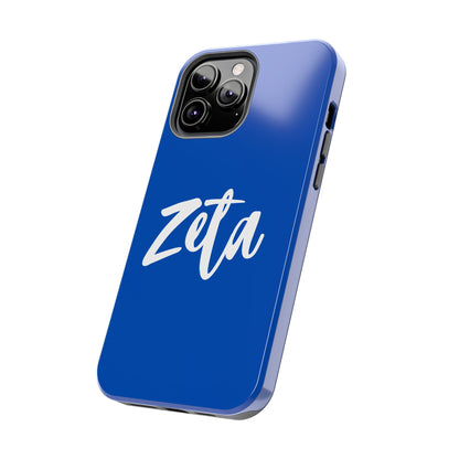 Phone Case - Zeta 1920 Sorority White & Royal Blue