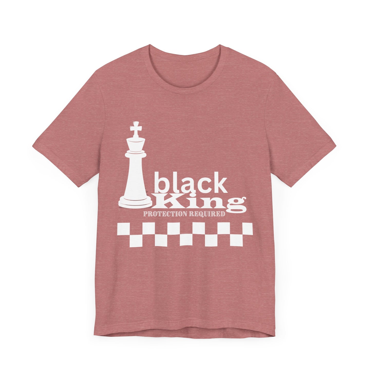 Black King Chess Tee - Unisex Jersey Short Sleeve