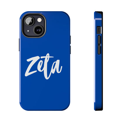 Phone Case - Zeta 1920 Sorority White & Royal Blue