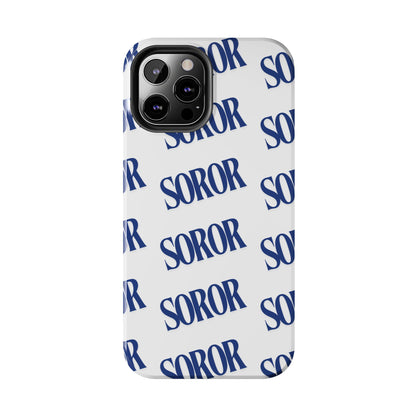Phone Case - Soror White & Royal Blue