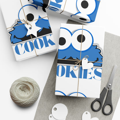 Gift Wrap Papers-Cookie Monster Inspired
