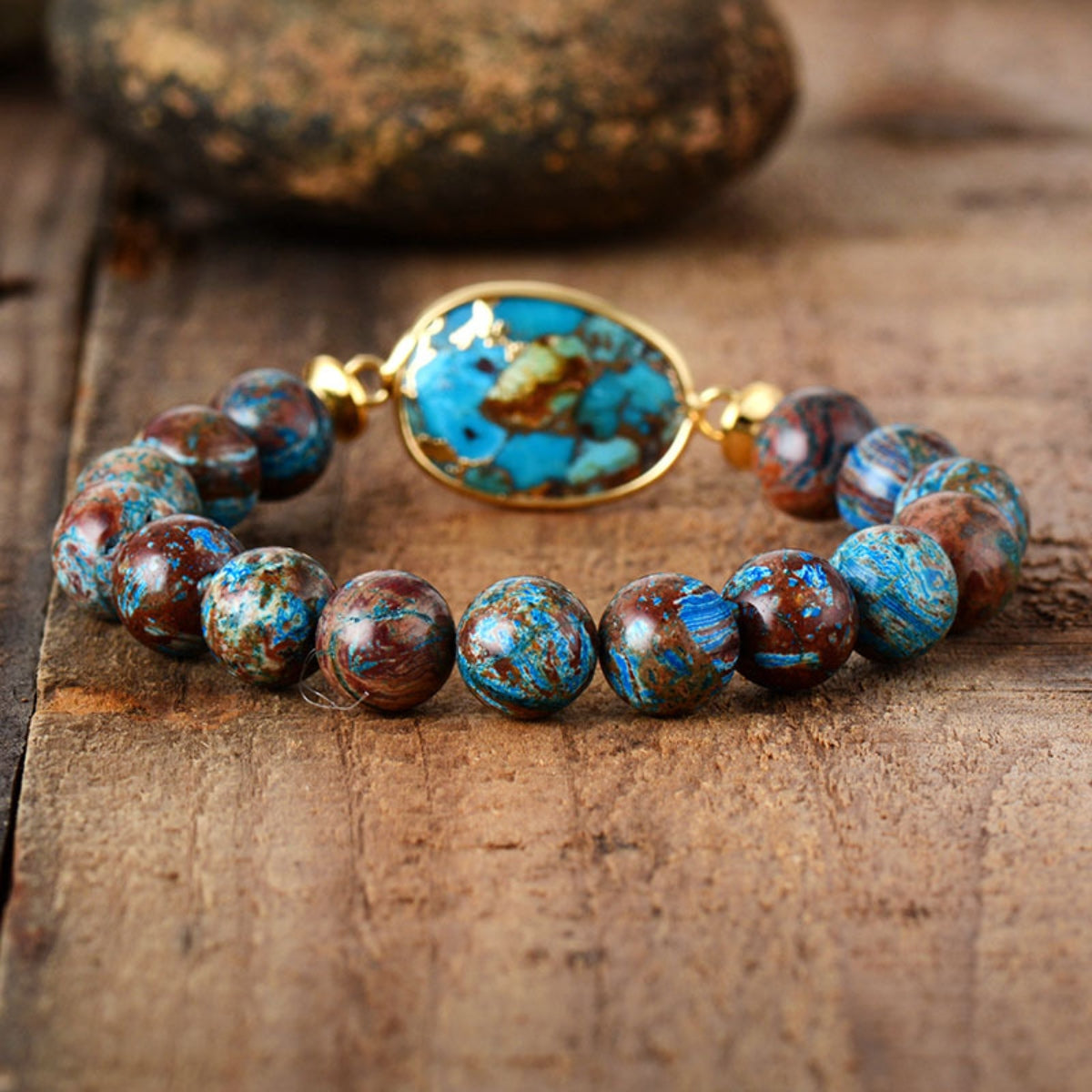 Natural Stone Beaded Bracelet-VMA Specialties Boutique