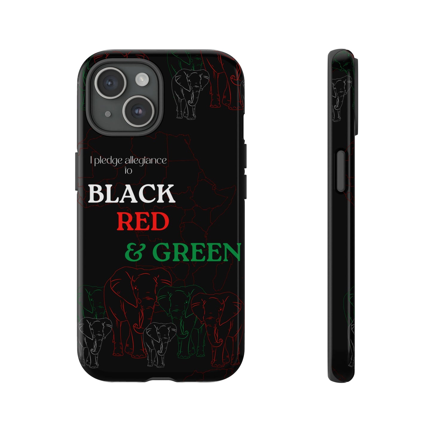 Black, Red & Green Tough Cases-VMA Specialties Boutique