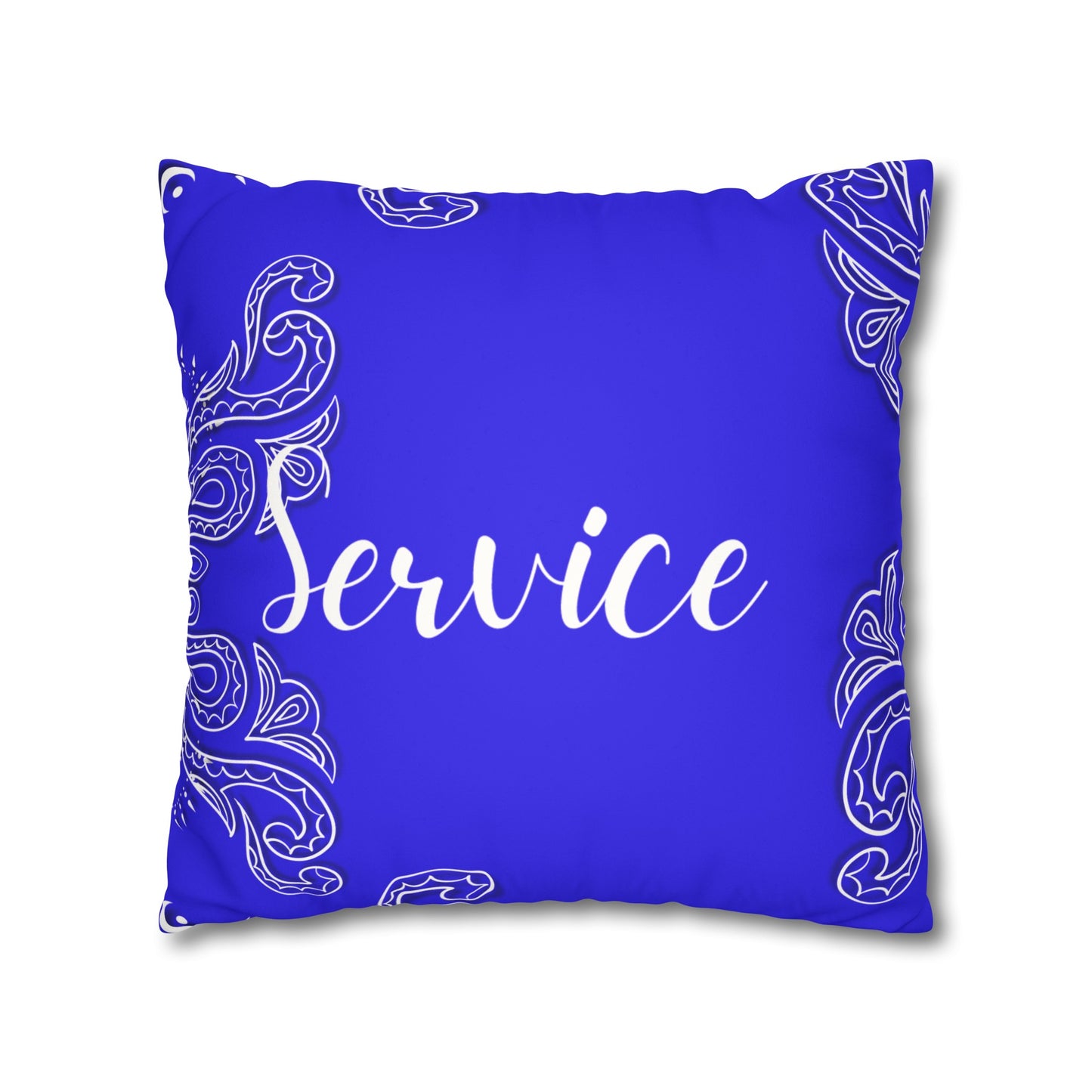 Service 1920 Faux Suede Square Pillowcase