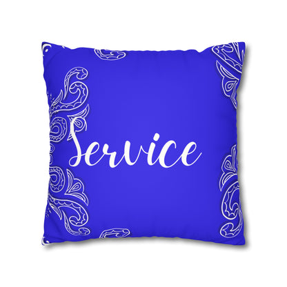 Service 1920 Faux Suede Square Pillowcase