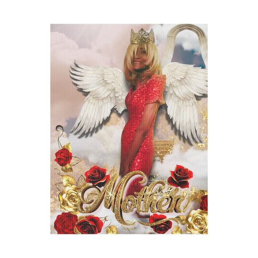 Elegant Angelic Plastic Yard Sign with Roses - Perfect for Celebrations
