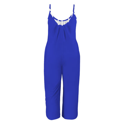Finer Flyes Pleated Cami Pocket Wide Leg Jumpsuit