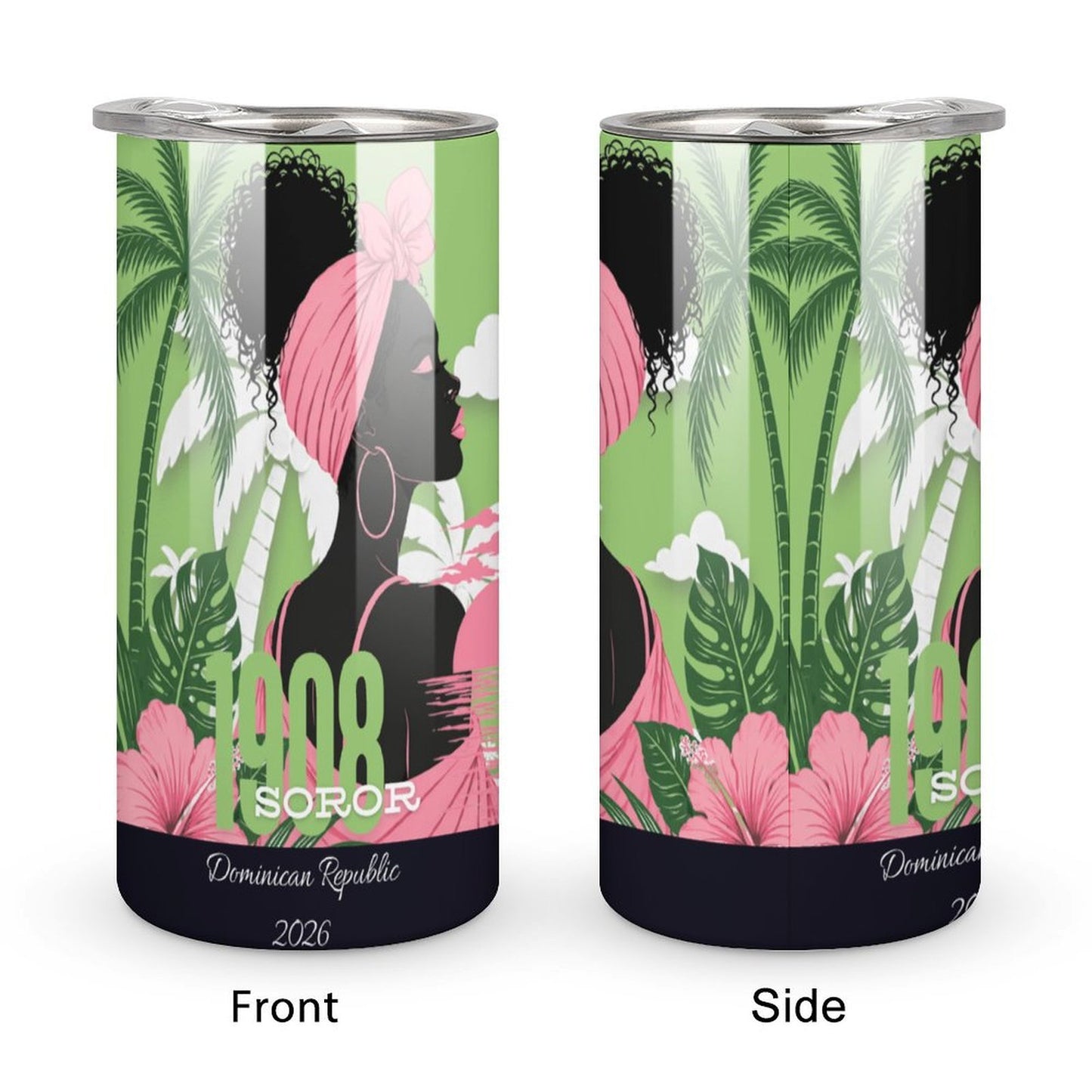 Official Travel Tumbler – Dominican Republic 2026 | 1908 Pretty Girl Edition