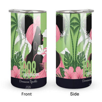 Official Travel Tumbler – Dominican Republic 2026 | 1908 Pretty Girl Edition