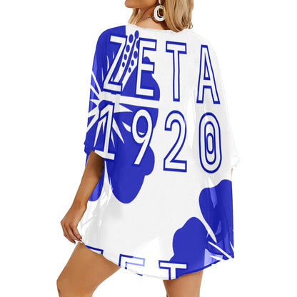 Women's Kimono Chiffon Cover Up (H51)