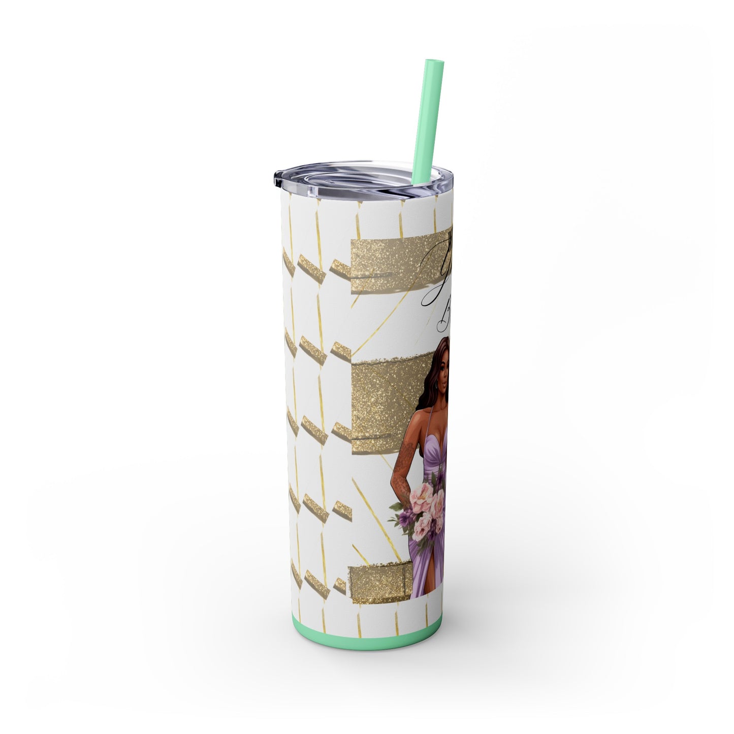 "Will you be my Bridesmaid?" Skinny Tumbler with Straw, 20oz