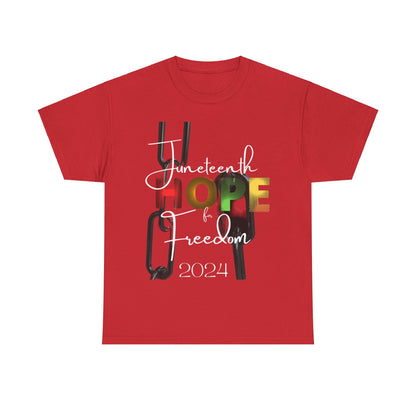 Juneteenth Hope & Freedom Unisex Heavy Cotton Tee