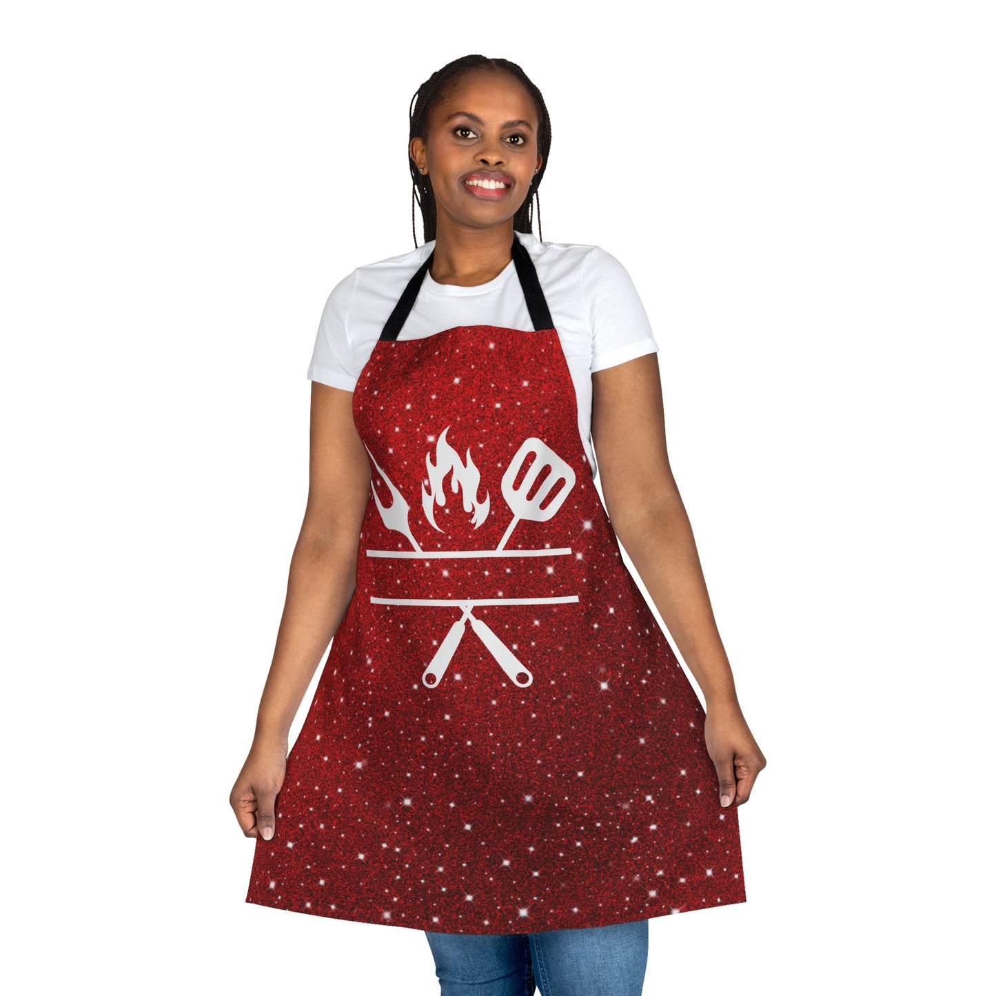Personalization Red Grill Apron, 5-Color Straps