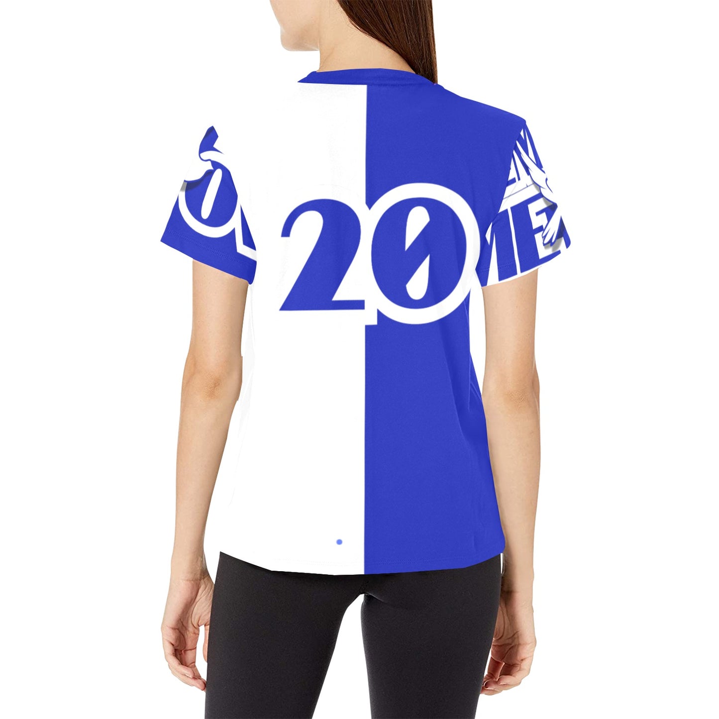 Dove Squad Hit'em Hard,, Game Over Women's All Over Print Crew Neck T-Shirt (Model T40-2)