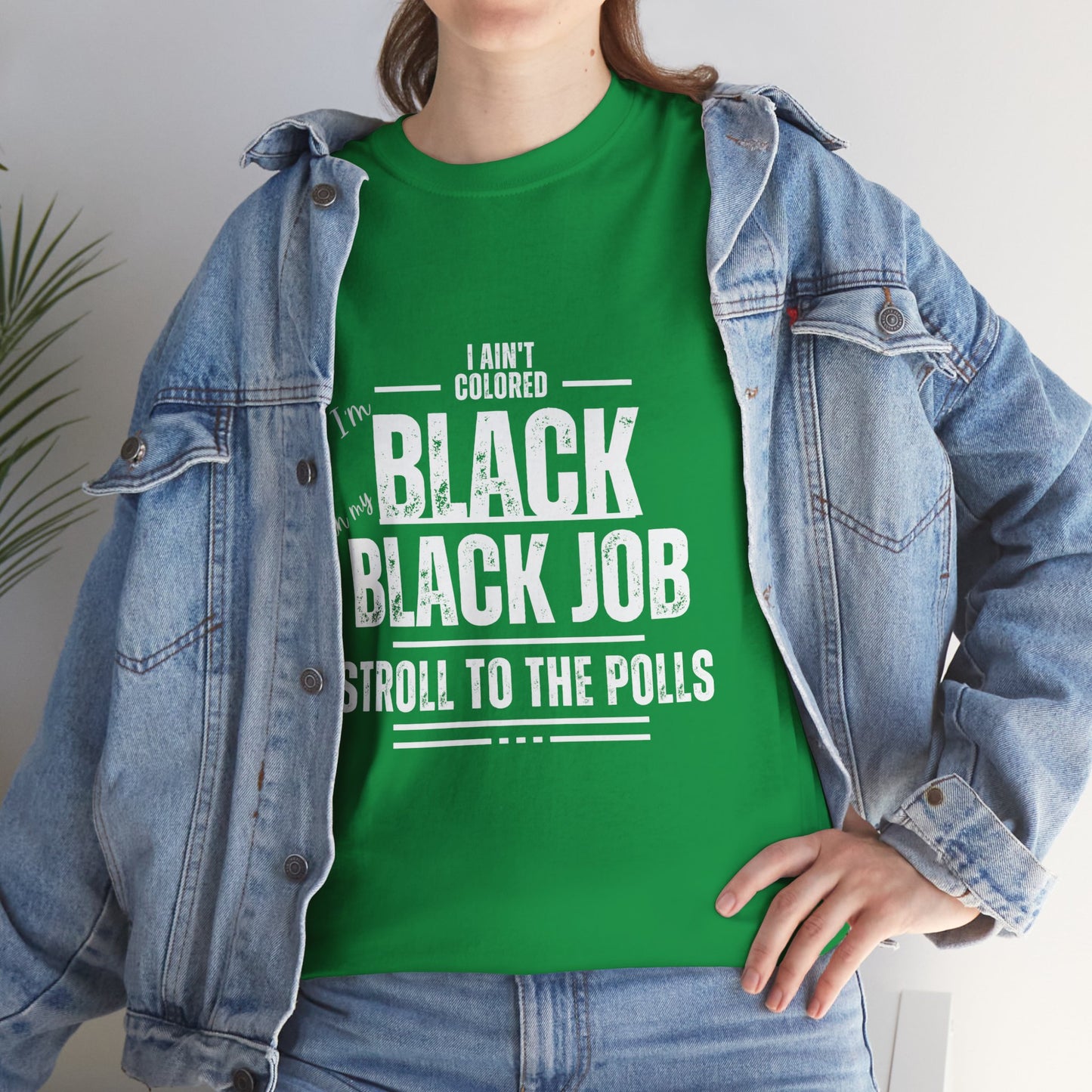 Aint Colored.. Black Job Heavy Cotton Tee