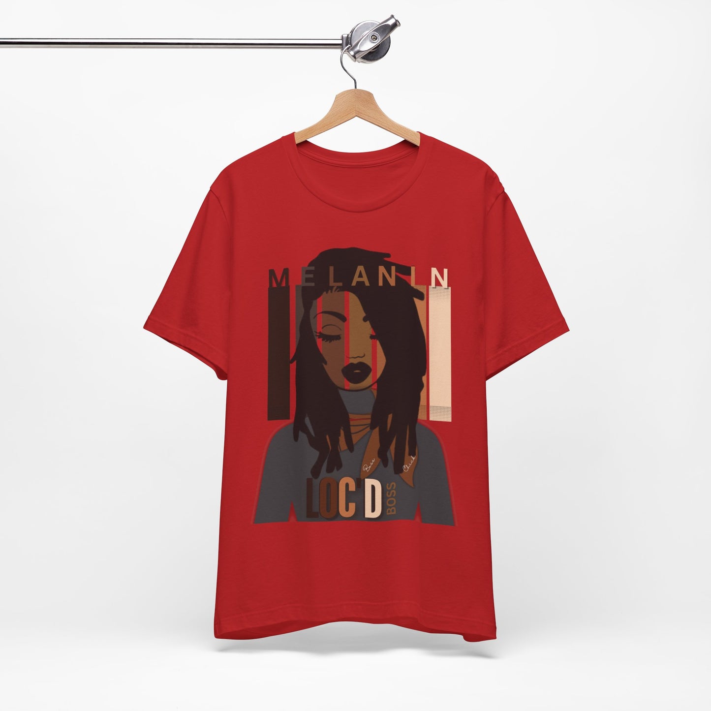 Melanin Loc'd Jersey Short Sleeve Tee