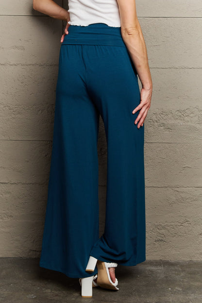 Culture Code My Best Wish Full Size High Waisted Palazzo Pants-VMA Specialties Boutique