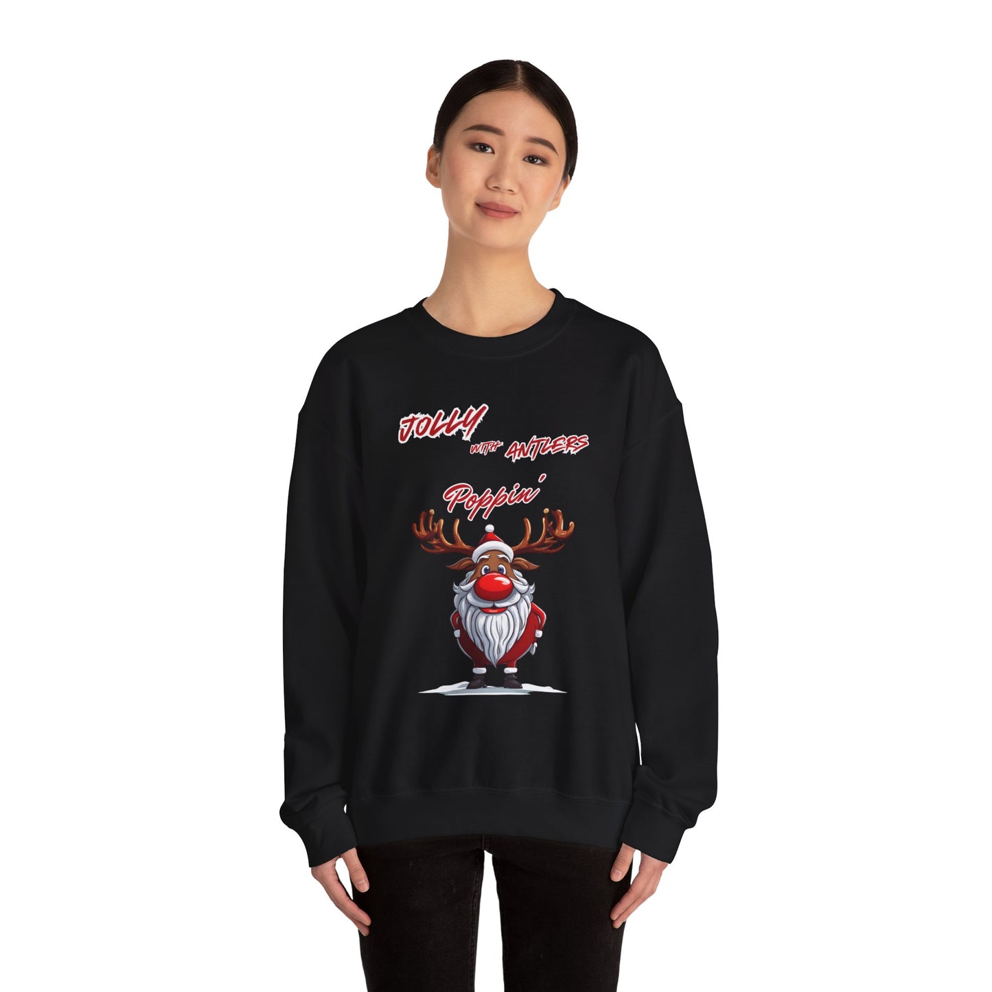 Christmas Antlers Crewneck Sweatshirt