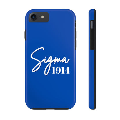 Phone Case -Sigma 1914 Fraternity White & Royal Blue