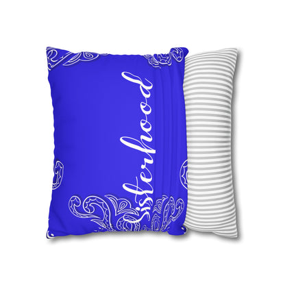 Sister Hood 1920 Faux Suede Square Pillowcase