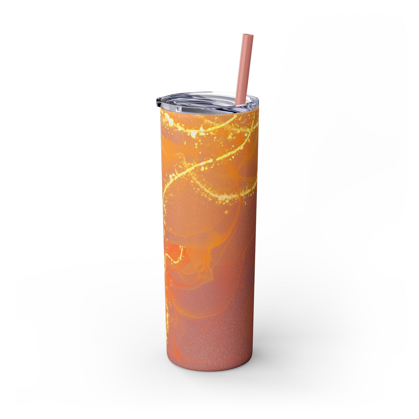 Fire  Skinny Tumbler with Straw, 20oz Model# 051701