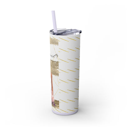 Customizable "Will you be my Bridesmaid?" Skinny Tumbler with Straw, 20oz