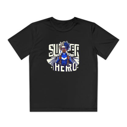 Youth Superhero Competitor Tee, Kid's T-Shirt, Summer Vibes Shirt, Birthday Gift, Superhero Fan Apparel, Fun Summer Outfit