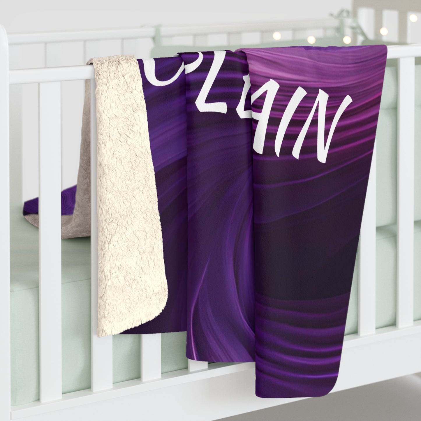 Purple Rain Sherpa Fleece Blanket