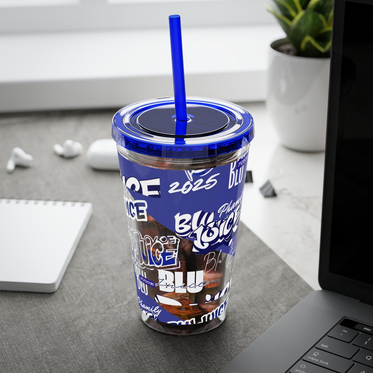 Tumbler - Blu Juice Urban Graffiti Design, Cruise Essentials