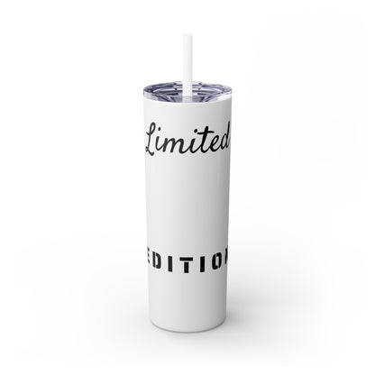 Limited Edition Customizable Skinny Tumbler with Straw, 20oz