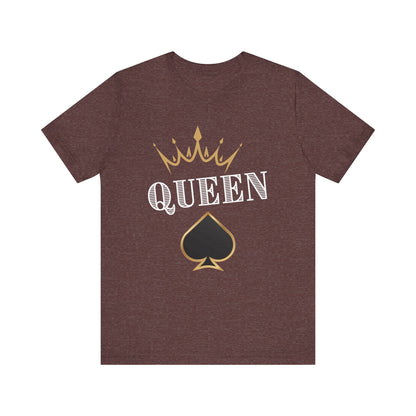Queen Spades Tee - Unisex Jersey Short Sleeve