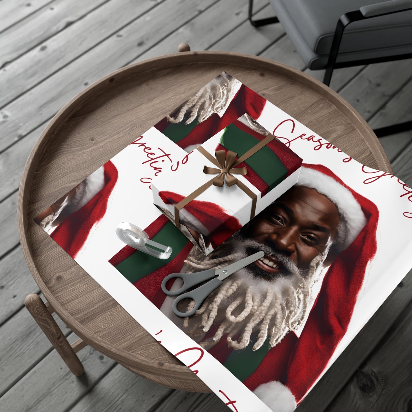 Gift Wrap-African American Inspires Seasons Greetings