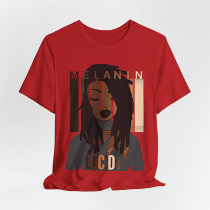 Melanin Loc'd Jersey Short Sleeve Tee