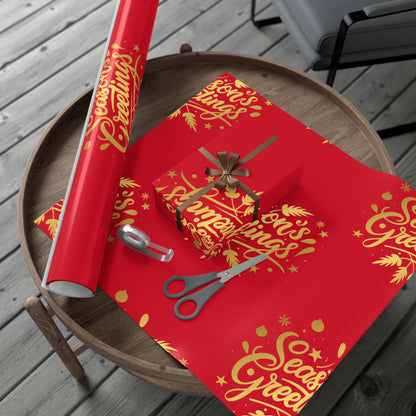 Gift Wrap-African American Inspired Season Greetings