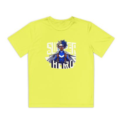 Youth Superhero Competitor Tee, Kid's T-Shirt, Summer Vibes Shirt, Birthday Gift, Superhero Fan Apparel, Fun Summer Outfit