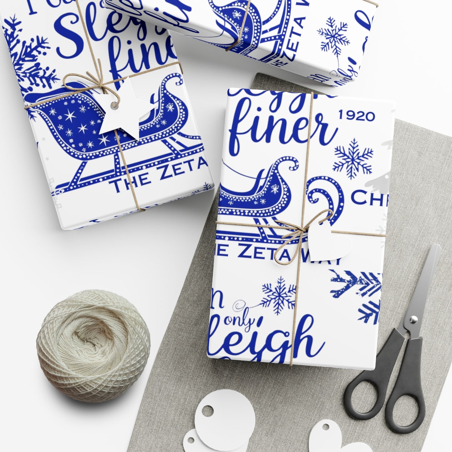 Gift Wrap Papers- Sleigh Finer