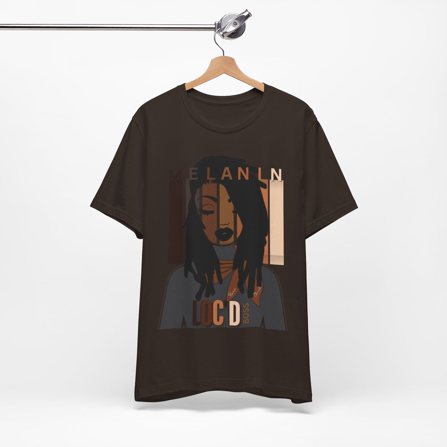 Melanin Loc'd Jersey Short Sleeve Tee