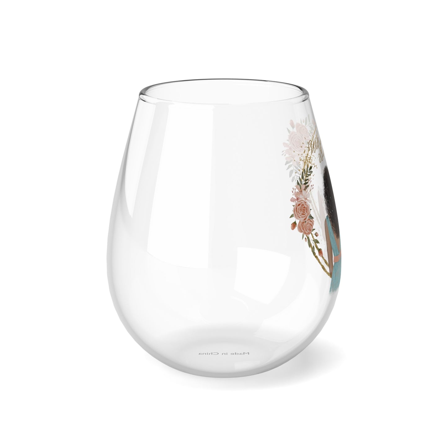 "Will you be my Bridesmaid" ? Stemless Wine Glass, 11.75oz