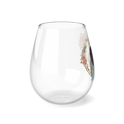 "Will you be my Bridesmaid" ? Stemless Wine Glass, 11.75oz