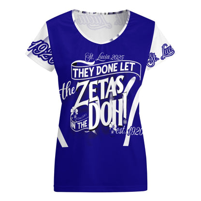 V-neck short sleeve T-shirt