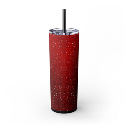 Red Riding Skinny Tumbler with Straw, 20oz
