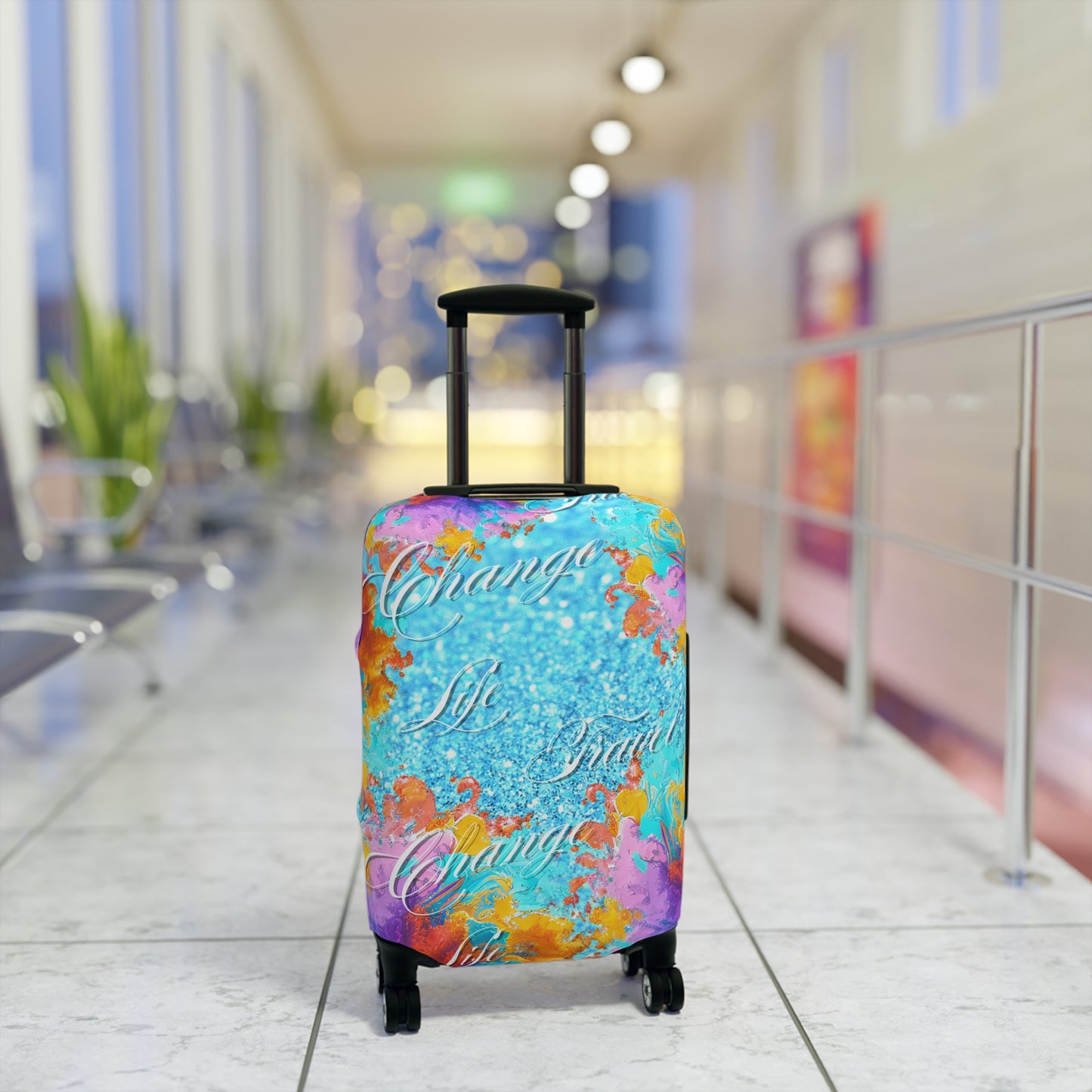 Life Travel Change Luggage Cover