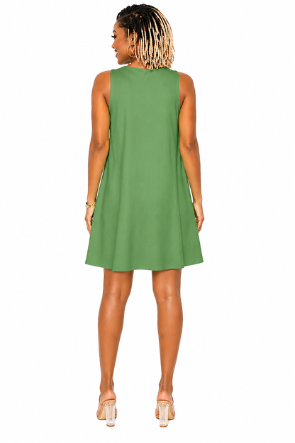 Pretty Girl Collection — IVY Grace Sleeveless A-Line Pocket Dress