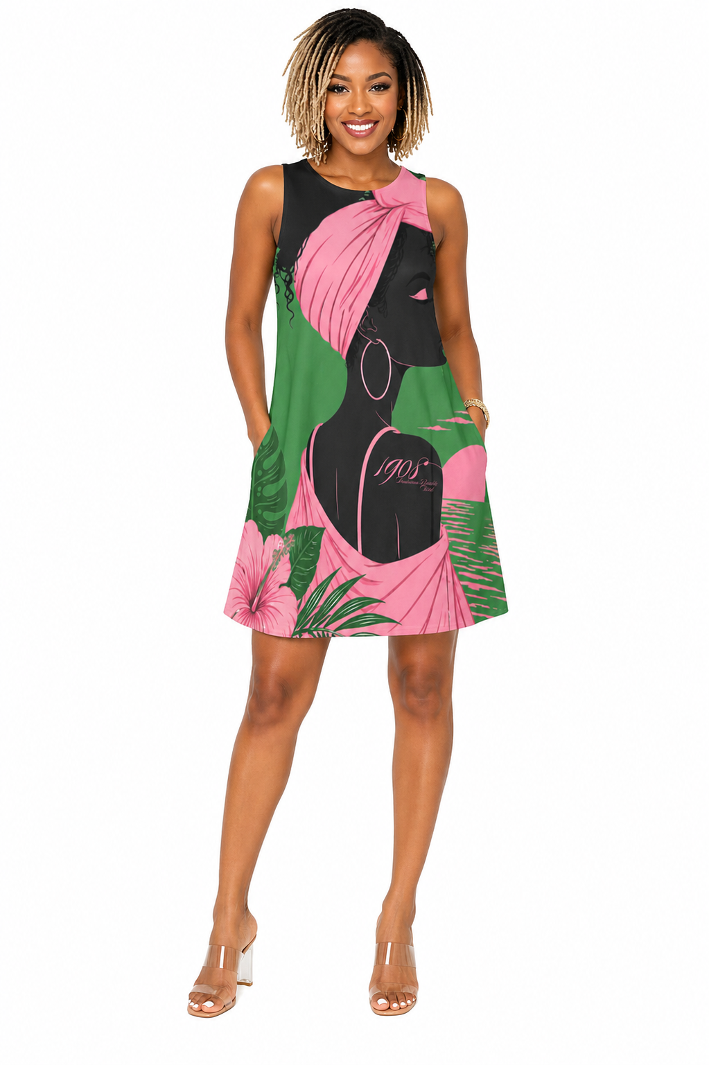 Pretty Girl Collection — IVY Grace Sleeveless A-Line Pocket Dress