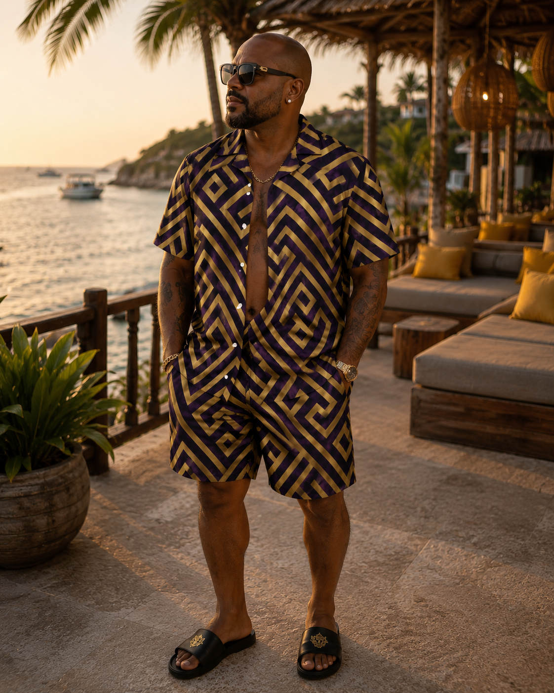 Kingdom Persuasion Collection – Men’s Shirt & Shorts Set