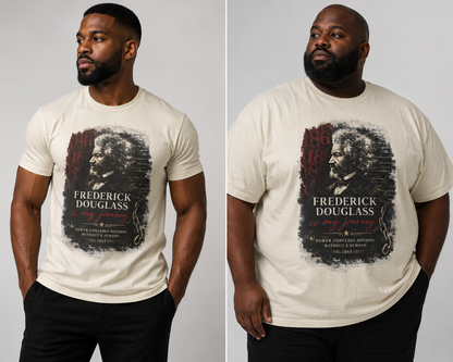 Frederick Douglass "Is My Journey" Unisex Heavy Cotton Tee